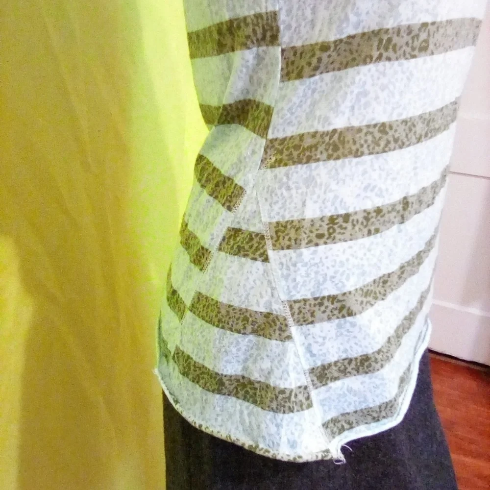 Free People Sheer Striped Top